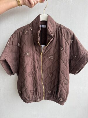 Bruin gilet