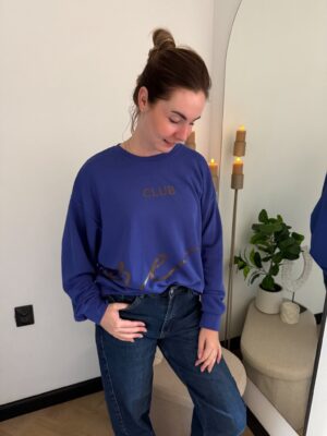 Sweater paars/blauw
