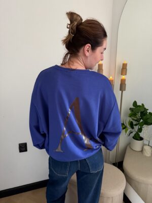 Sweater paars/blauw